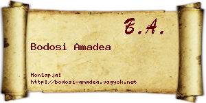 Bodosi Amadea névjegykártya